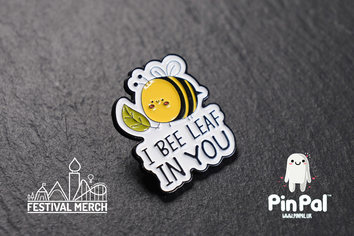 Bee Enamel Pin - PinPal UK198 - Pin Badges - Funny Gift, Music Gift, Anime Gift, Cute Gift, Positive gift, Cheeky Rude Gift, Unique Gift