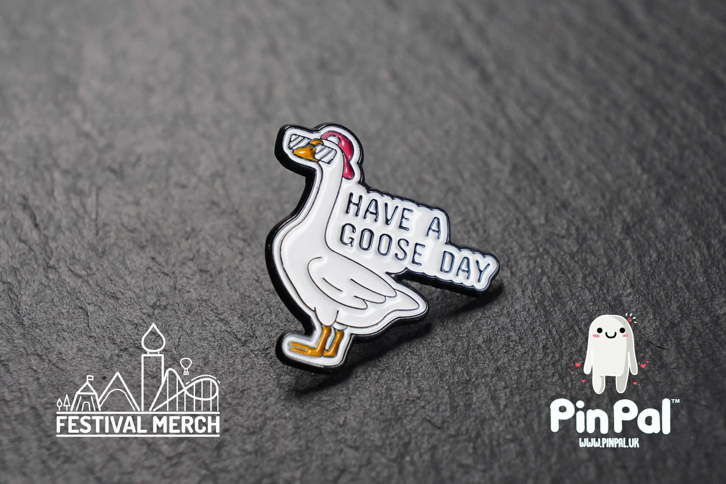 Silly Goose Enamel Pin - PinPal UK207 - Pin Badges - Funny Gift, Music Gift, Anime Gift, Cute Gift, Positive gift, Cheeky Rude Gift, Unique
