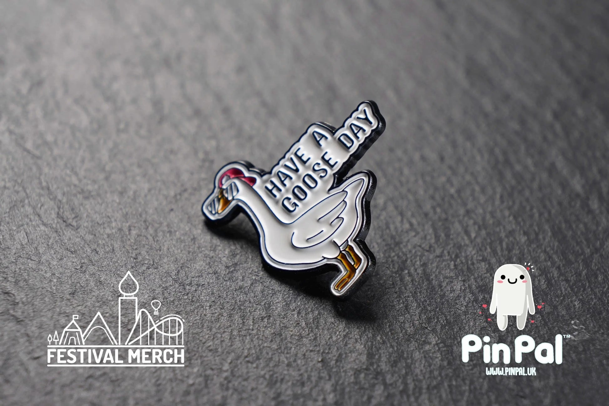 Silly Goose Enamel Pin - PinPal UK207 - Pin Badges - Funny Gift, Music Gift, Anime Gift, Cute Gift, Positive gift, Cheeky Rude Gift, Unique
