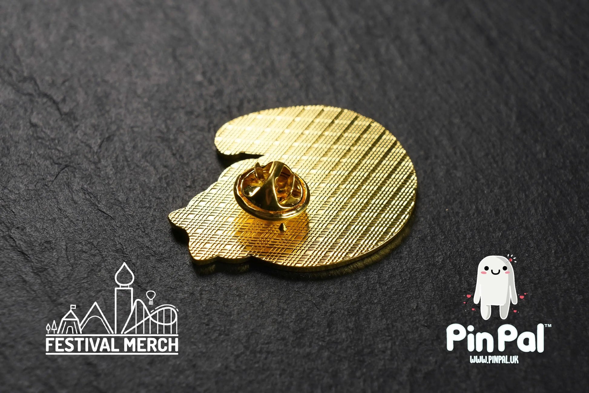 Cat Enamel Pin - PinPal UK209 - Pin Badges - Funny Gift, Music Gift, Anime Gift, Cute Gift, Positive gift, Cheeky Rude Gift, Unique Gift