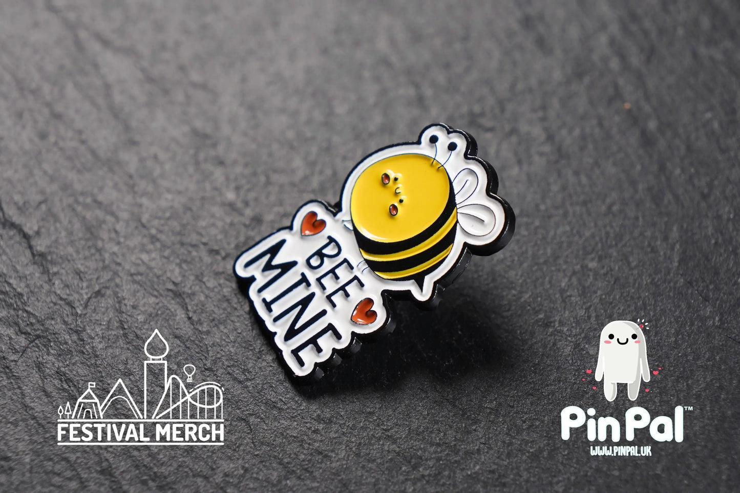 Bee Enamel Pin - PinPal UK211 - Pin Badges - Funny Gift, Music Gift, Anime Gift, Cute Gift, Positive gift, Cheeky Rude Gift, Unique Gift