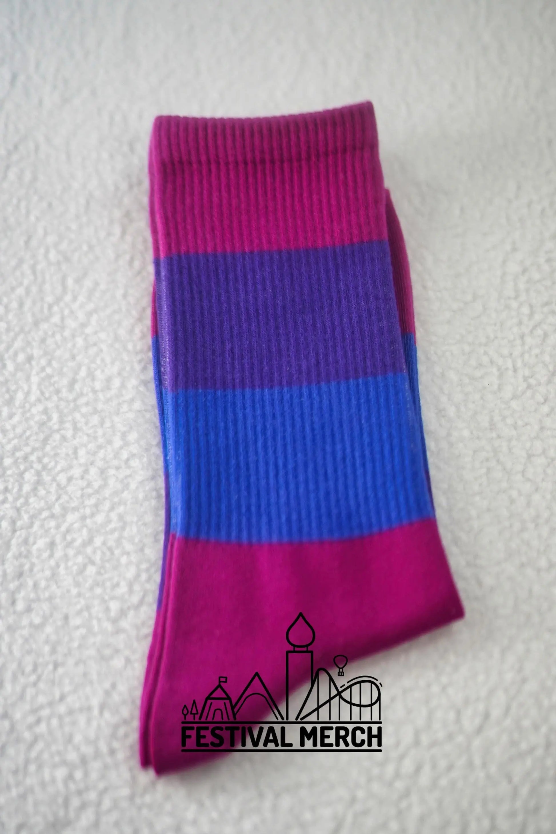 Bisexual Pride Socks | Unisex LGBTQ+ Apparel | Premium Cotton Rich ~ Pride Flag Gifts Bisexual Flag Rainbow Socks Bi