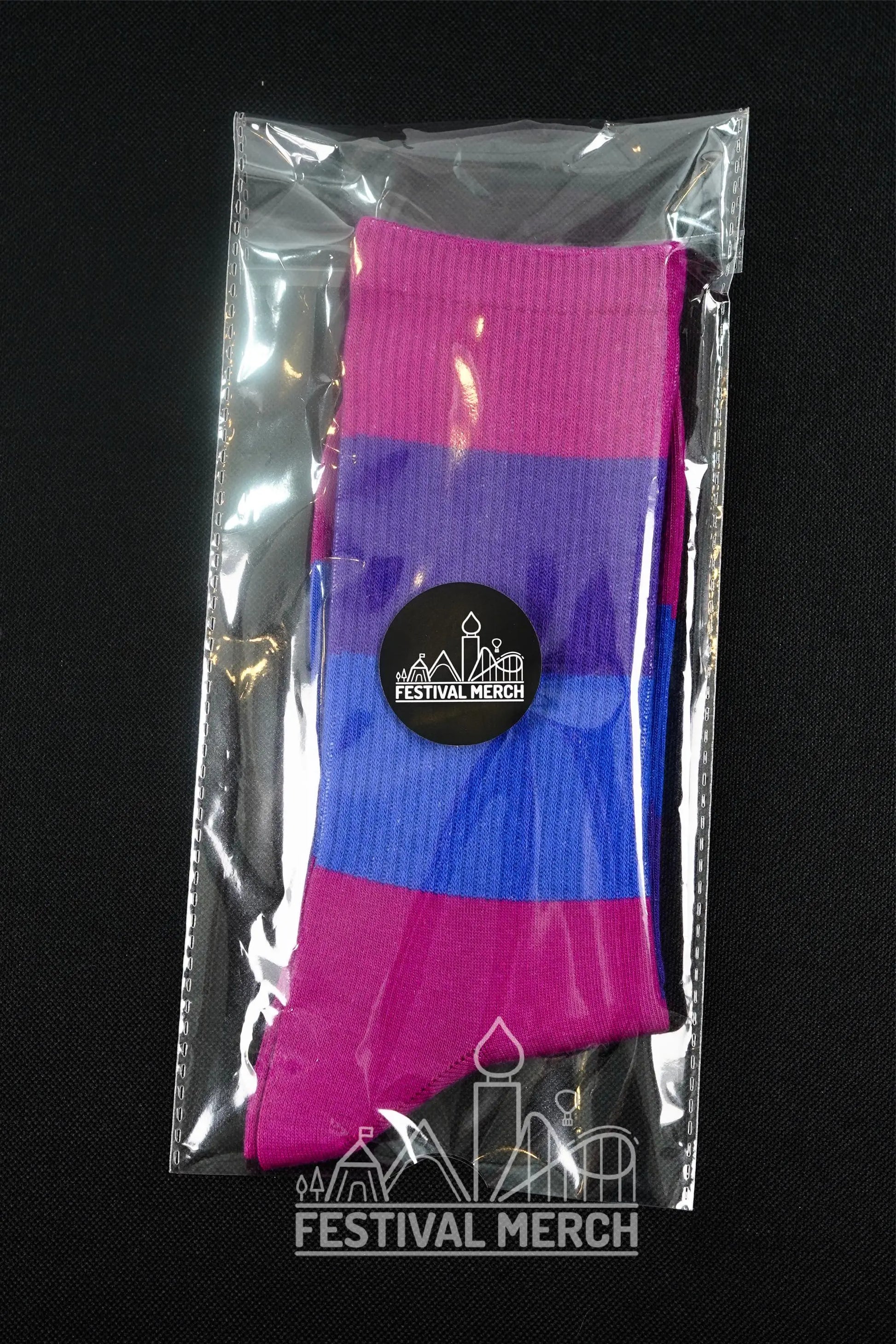 Bisexual Pride Socks | Unisex LGBTQ+ Apparel | Premium Cotton Rich ~ Pride Flag Gifts Bisexual Flag Rainbow Socks Bi