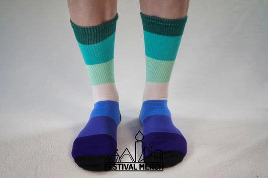 Gay men Pride Socks | Unisex LGBTQ+ Apparel | Premium Cotton Rich ~ Pride Flag Gifts Bisexual Flag Rainbow Socks Vincian / MLM flag