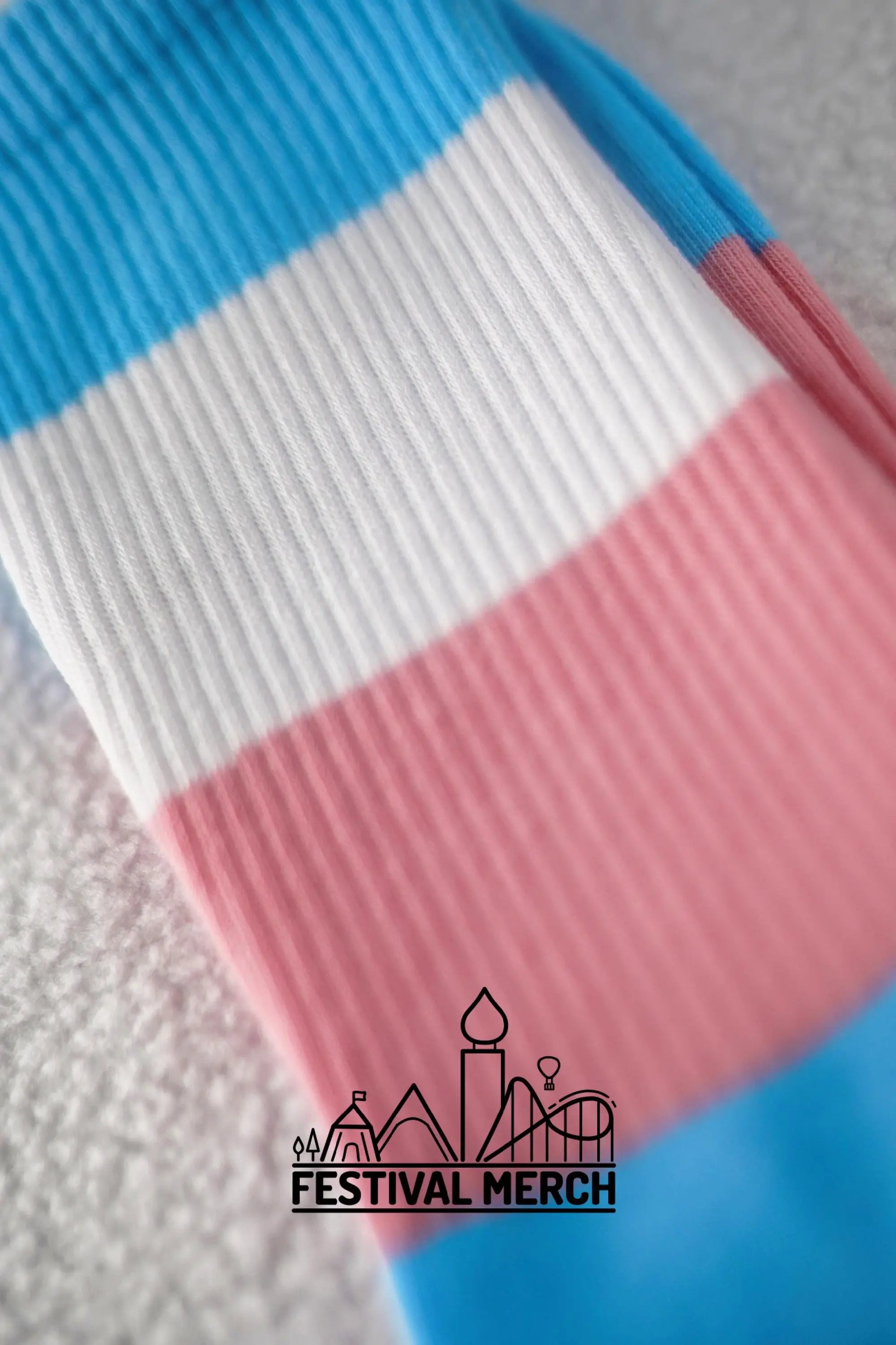 Transgender Pride Socks | Unisex LGBTQ+ Apparel | Premium Cotton Rich ~ Pride Flag Gifts Transgender Flag Rainbow Socks