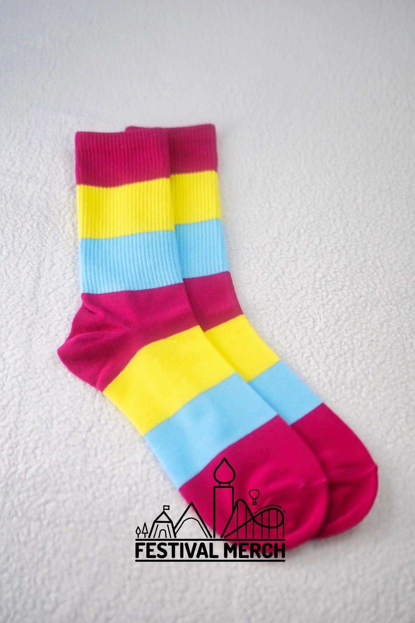 Pansexual Pride Socks | Unisex LGBTQ+ Apparel | Premium Cotton Rich ~ Pride Flag Gifts Pansexual Flag Rainbow Socks LGBT owned company