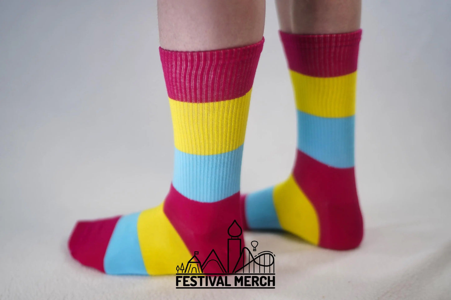 Pansexual Pride Socks | Unisex LGBTQ+ Apparel | Premium Cotton Rich ~ Pride Flag Gifts Pansexual Flag Rainbow Socks LGBT owned company