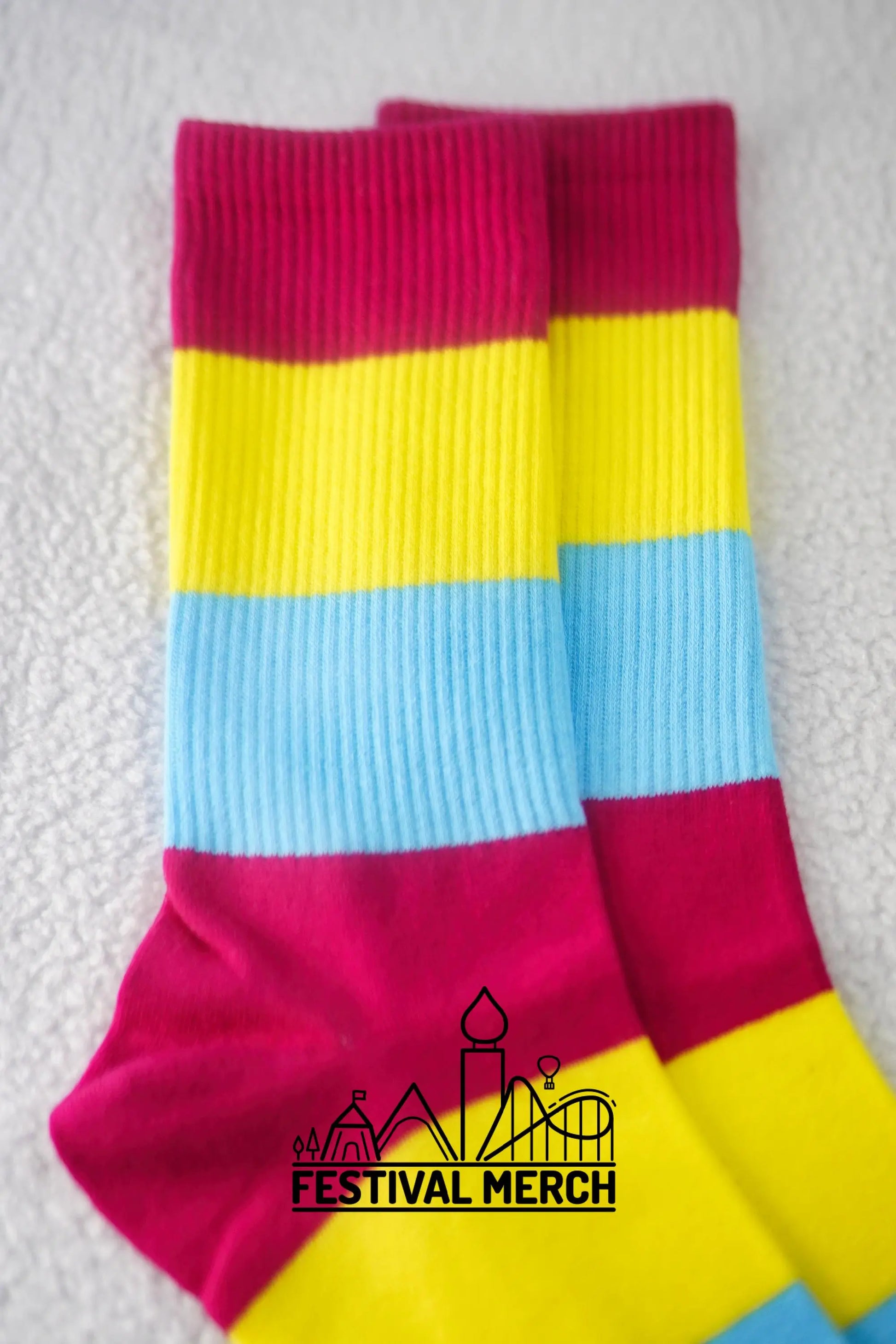 Pansexual Pride Socks | Unisex LGBTQ+ Apparel | Premium Cotton Rich ~ Pride Flag Gifts Pansexual Flag Rainbow Socks LGBT owned company