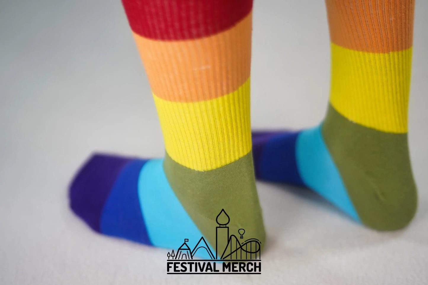Rainbow Pride Socks | Unisex LGBTQ+ Apparel | Premium Cotton Rich ~ Pride Flag Gifts Rainbow Flag Rainbow Socks