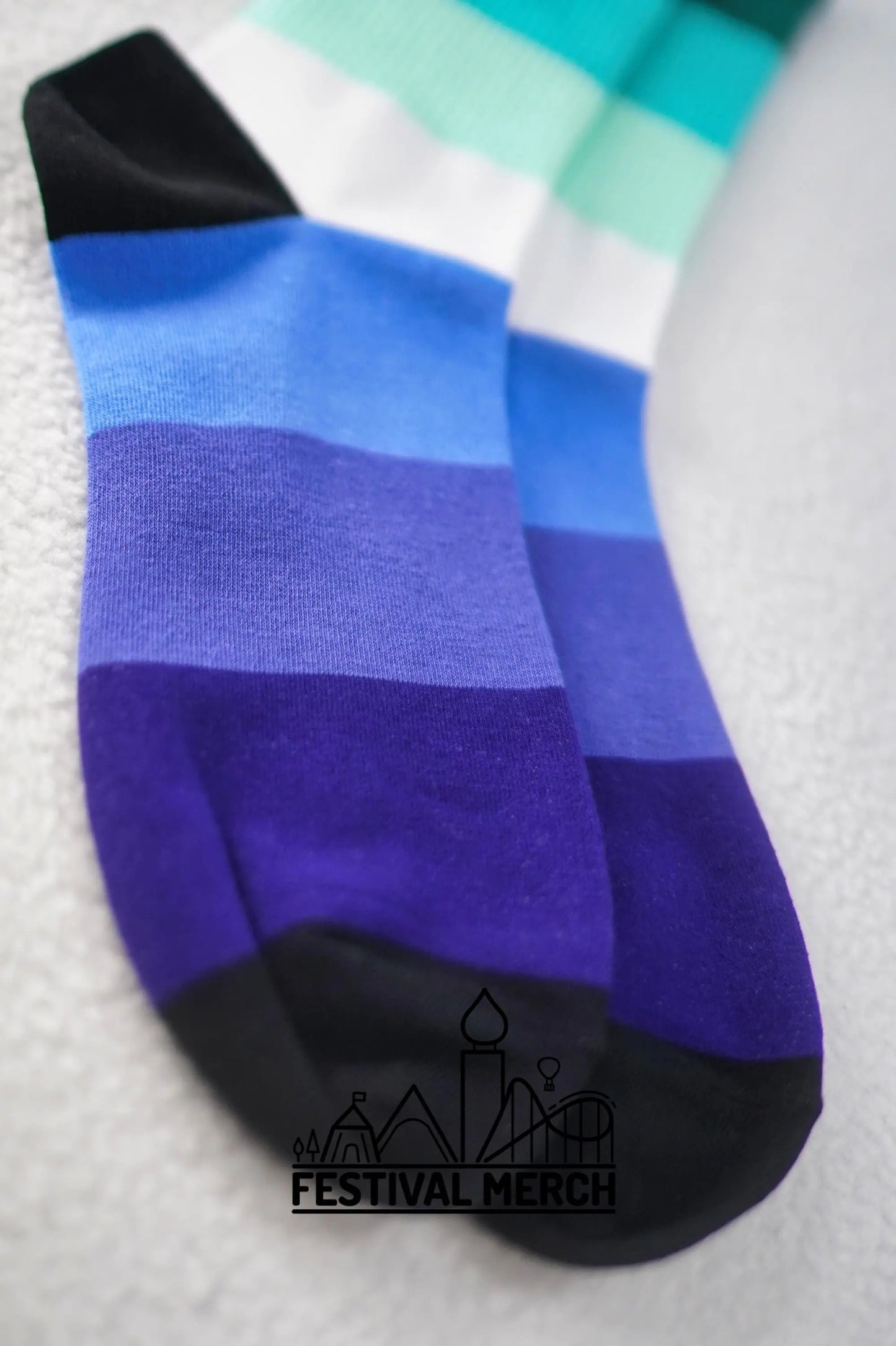 Gay men Pride Socks | Unisex LGBTQ+ Apparel | Premium Cotton Rich ~ Pride Flag Gifts Bisexual Flag Rainbow Socks Vincian / MLM flag