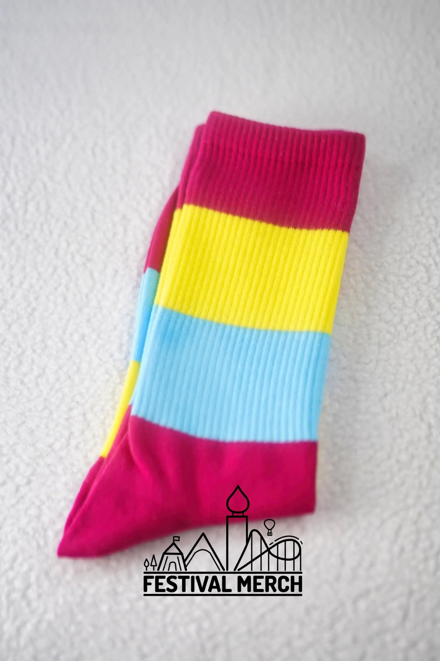 Pansexual Pride Socks | Unisex LGBTQ+ Apparel | Premium Cotton Rich ~ Pride Flag Gifts Pansexual Flag Rainbow Socks LGBT owned company