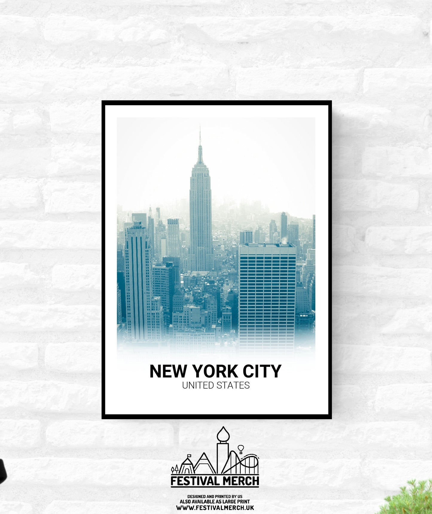New York City Print -  A4 A3 A2  - Festival Merch