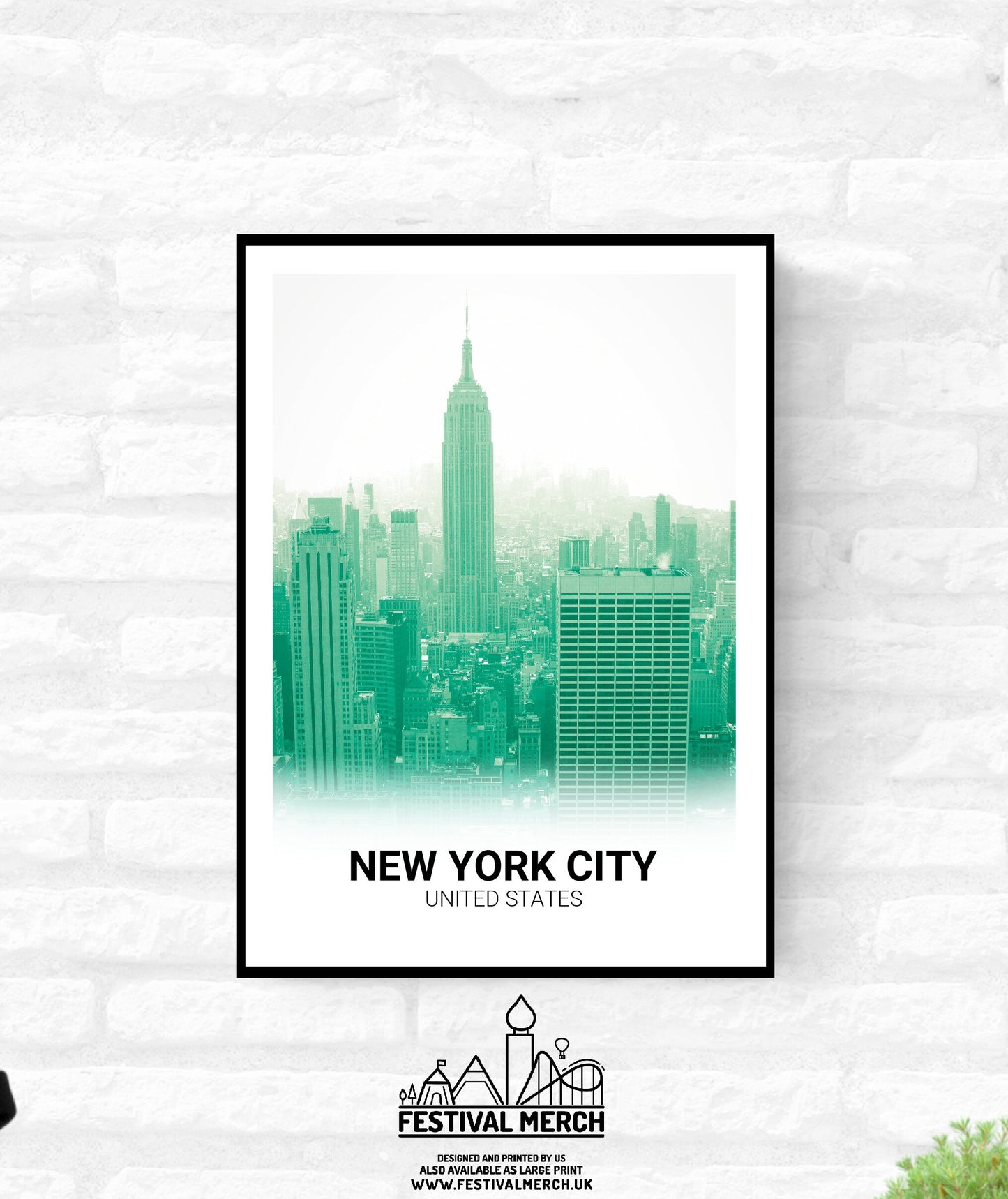 New York City Print -  A4 A3 A2  - Festival Merch