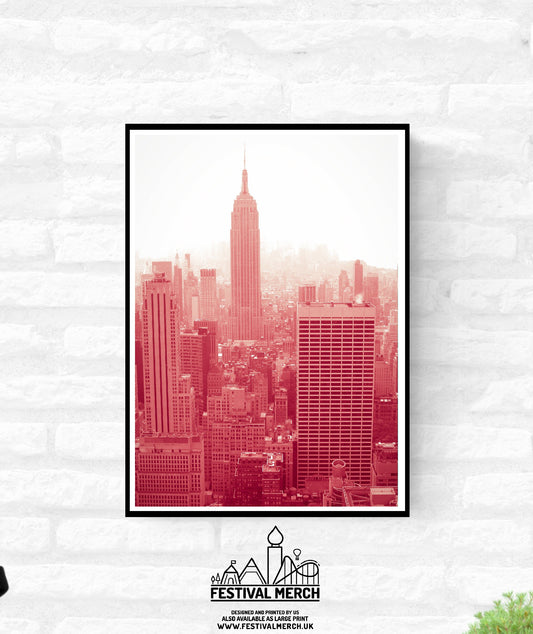 New York City Print -  A4 A3 A2  - Festival Merch