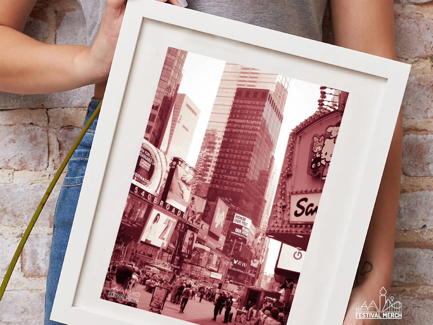 New York City Print - wall hanging home decor gift - A4 A3 A2 - Festival Merch