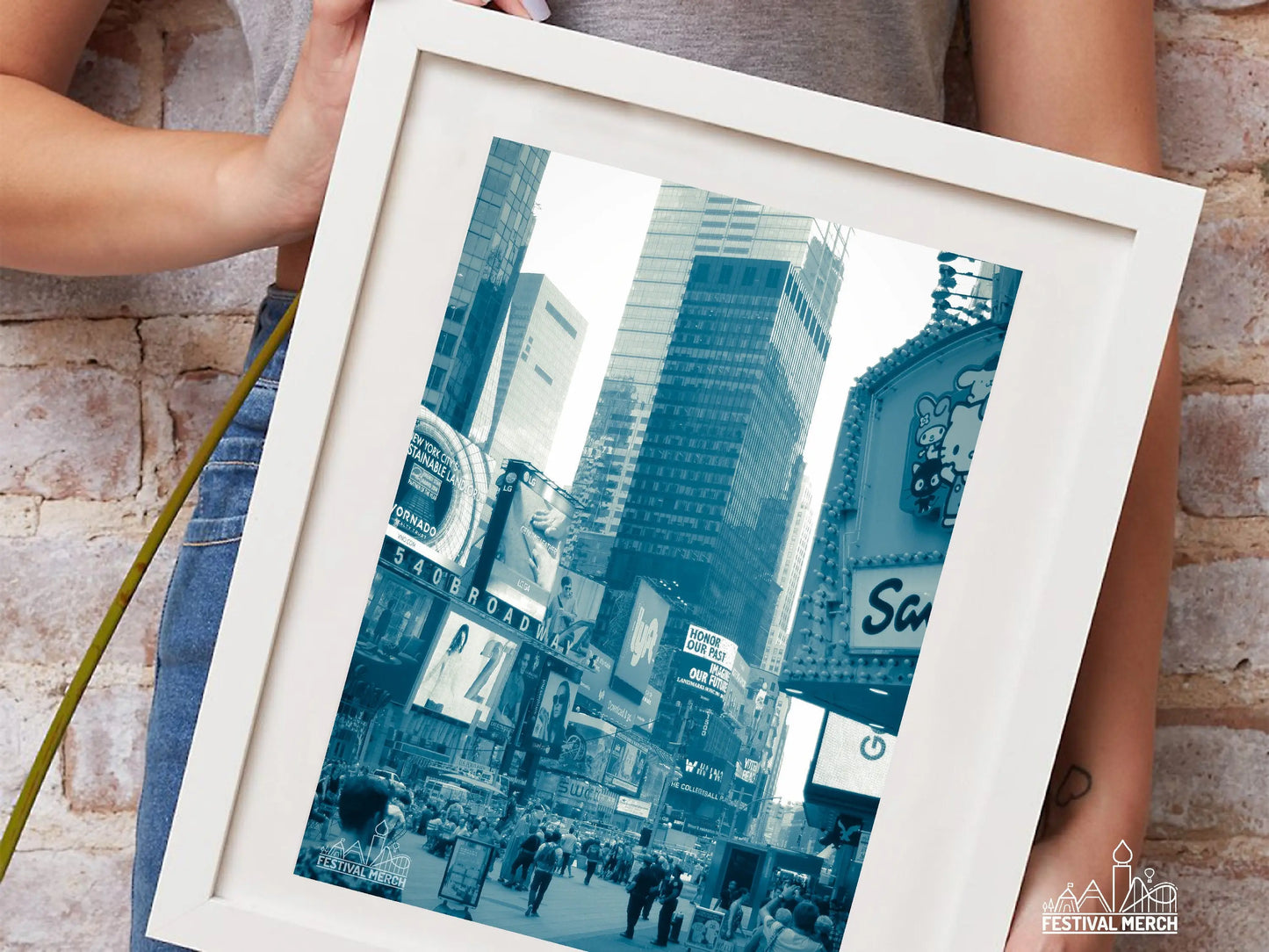 New York City Print - wall hanging home decor gift - A4 A3 A2 - Festival Merch