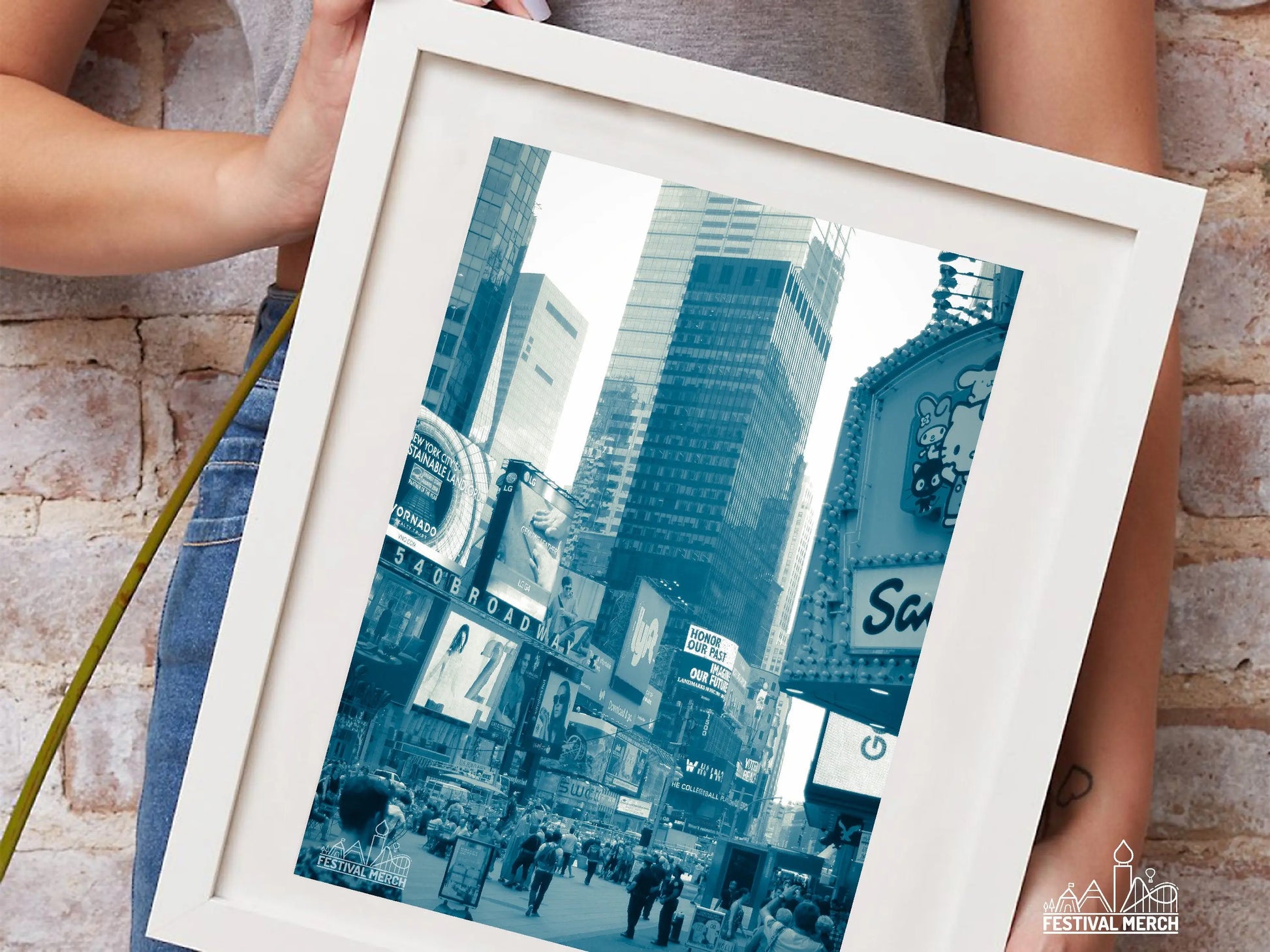 New York City Print - wall hanging home decor gift - A4 A3 A2 - Festival Merch