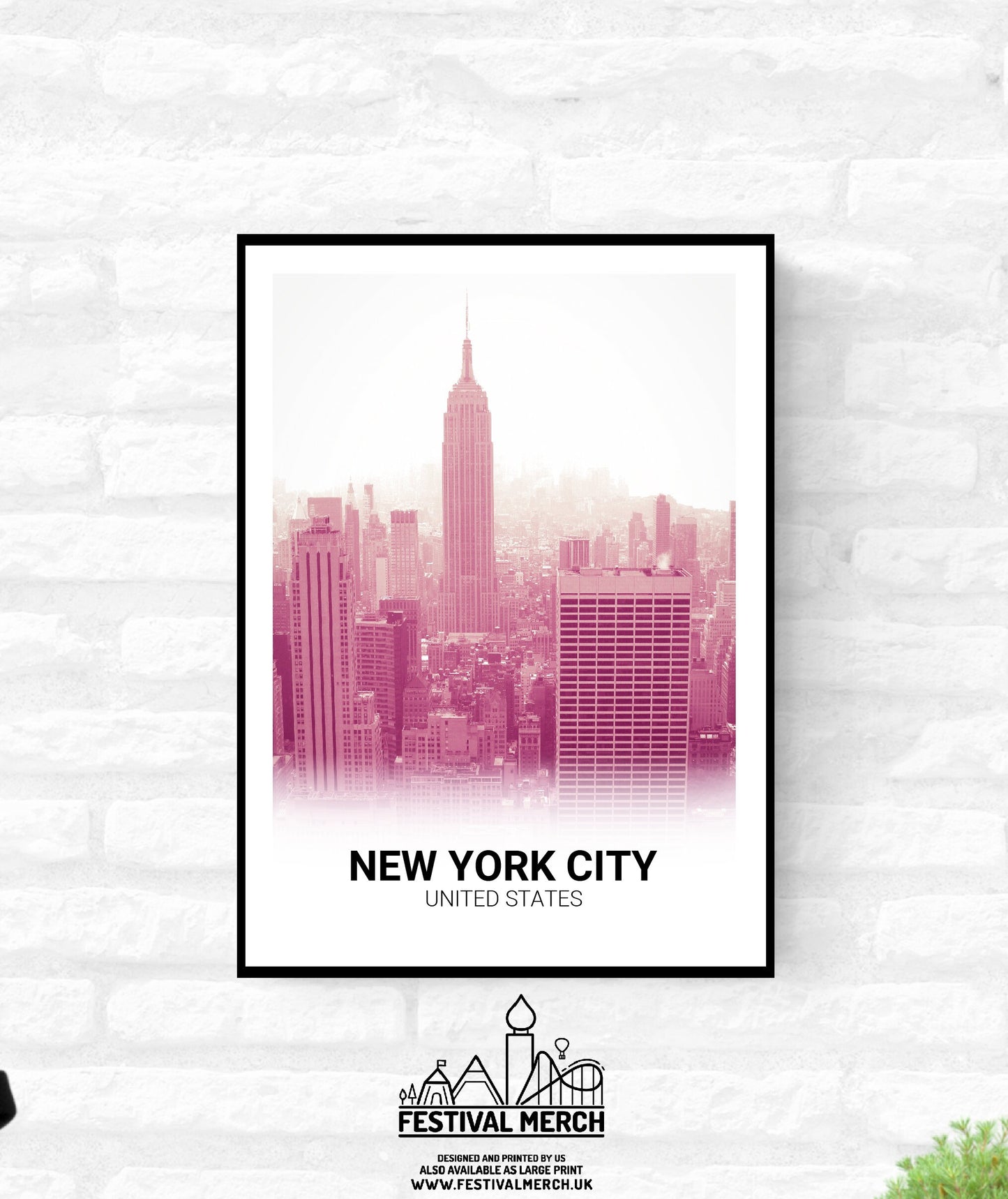 New York City Print -  A4 A3 A2  - Festival Merch