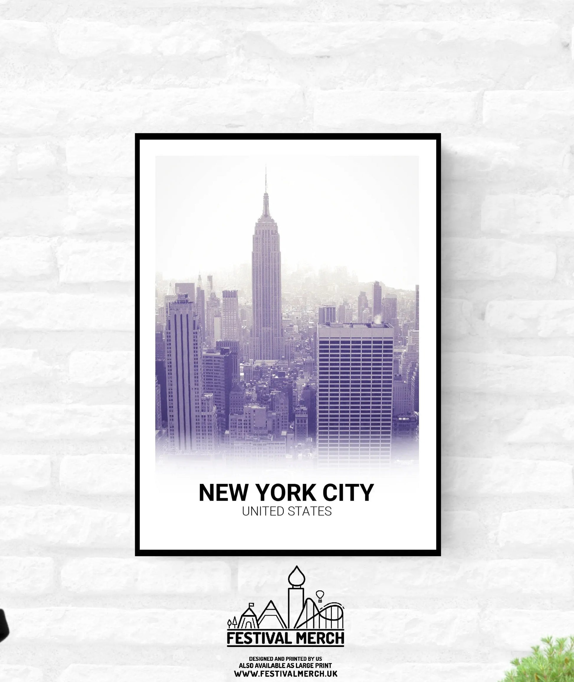 New York City Print - A4 A3 A2 - Festival Merch