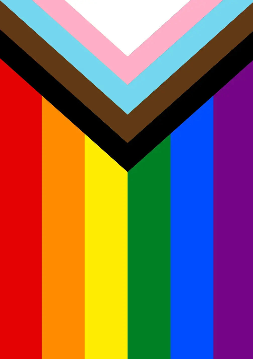 Pride Progress Rainbow Flag Print - Philly Philadelphia Pride Flag - home decor - A4 A3 A2 - Festival Merch