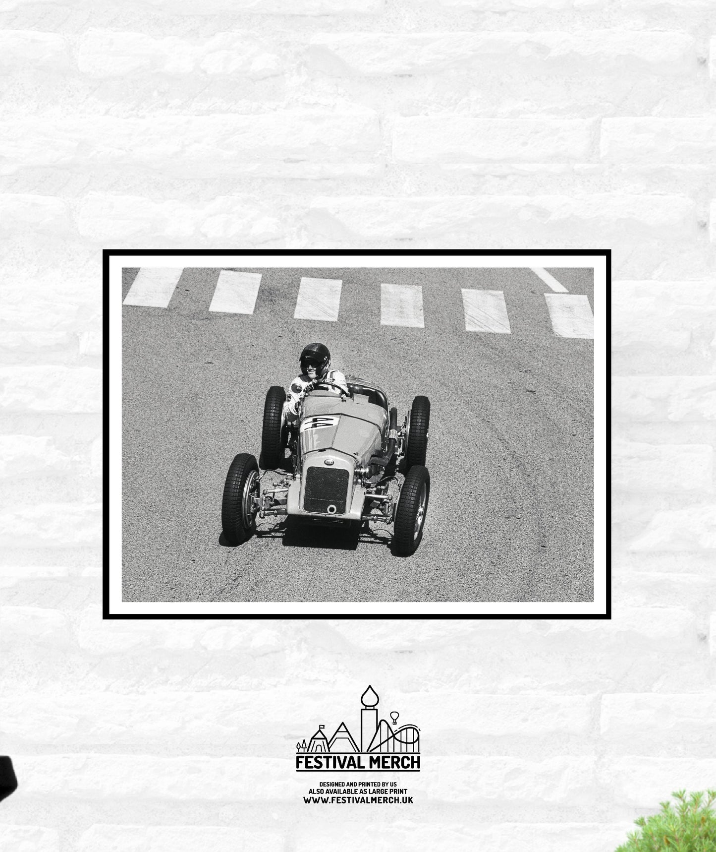 Monaco Race Circuit Print - Grand Prix Historique - Black and White Photograph - Living room office home decor  - A4 A3 A2  - Festival Merch