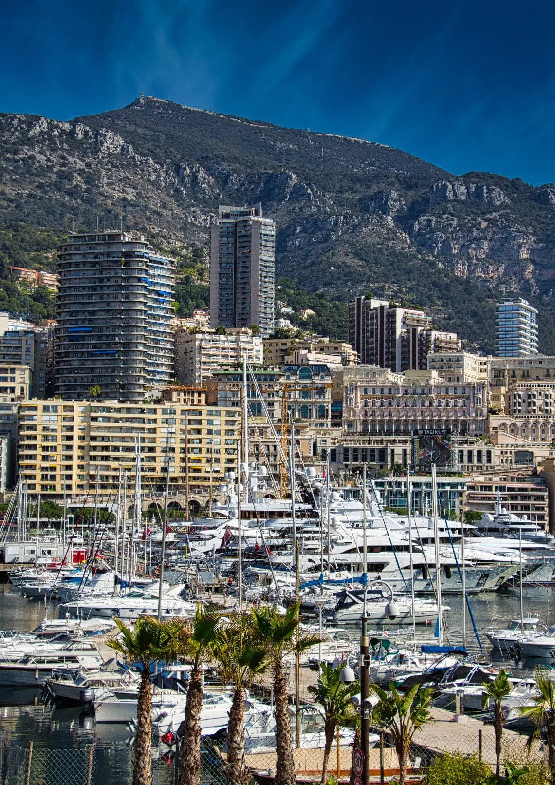 Monaco Harbour Print - Monaco Poster - Photography Photograph - Living room office home decor - A4 A3 A2 - Festival Merch