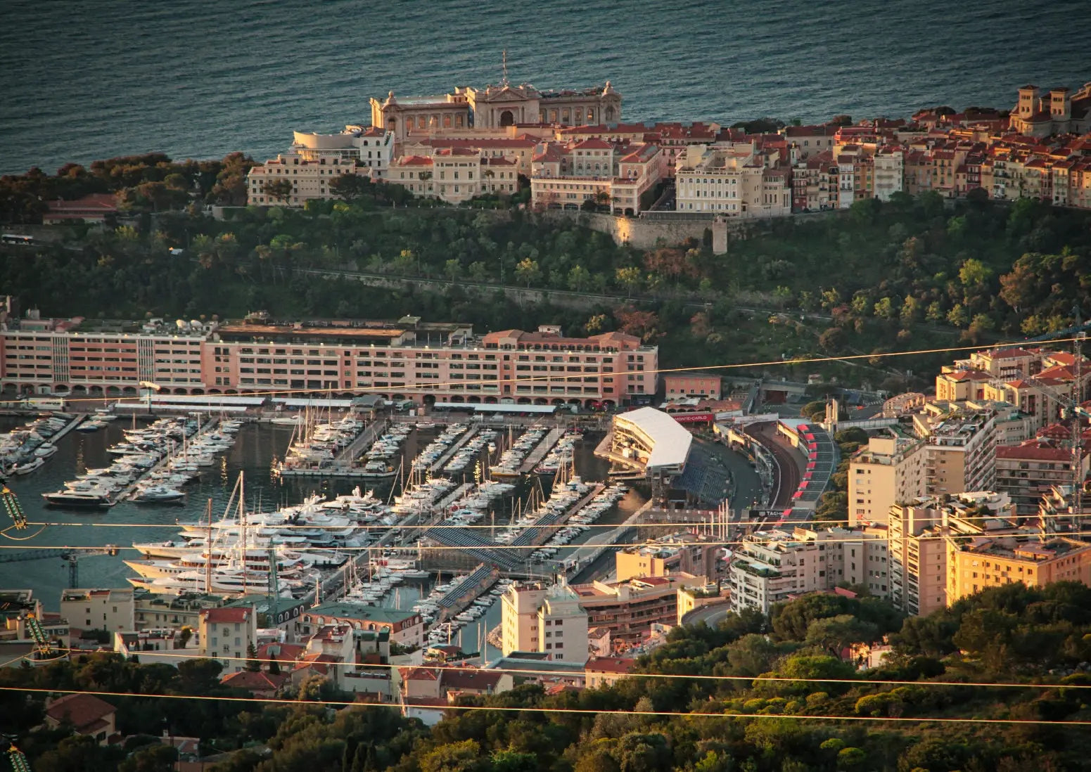 Monaco Harbour From above Sun Rise Print - Monaco Poster - Photography Photograph - office home decor - A4 A3 A2 - Festival Merch