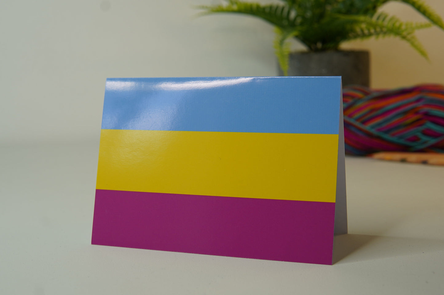 Pansexual Flag - Premium Pride Flag LGBT Greetings Card A6 - Celebrate coming out - FestivalMerch