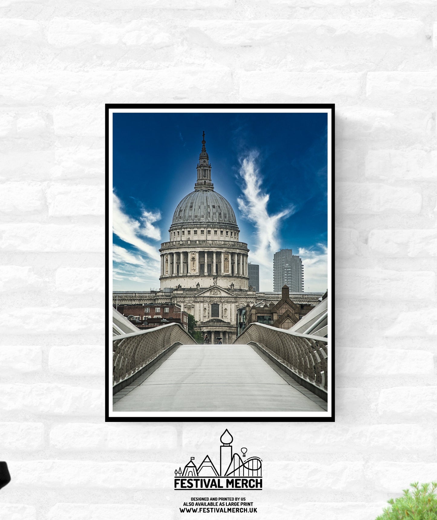 4 Unique Prints St Pauls Cathedral London Premium Print - Living room home decor - Black and white and colour  - A4 A3 A2  - Festival Merch