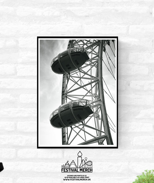 London Premium Travel Prints - Instagram London Wall hangings home decor Art - Black and white - A4 A3 A2  - Festival Merch