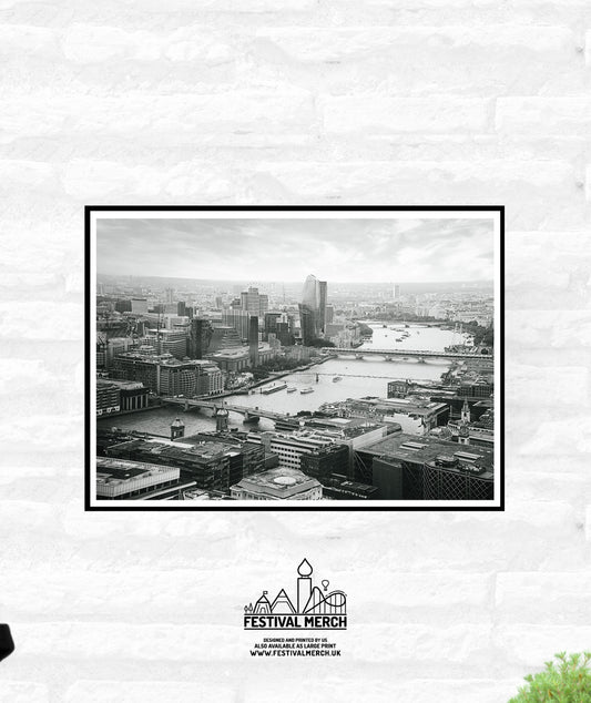 8 Unique Views of London Photography Premium Print - living room home decor art  - A4 A3 A2  - Festival Merch