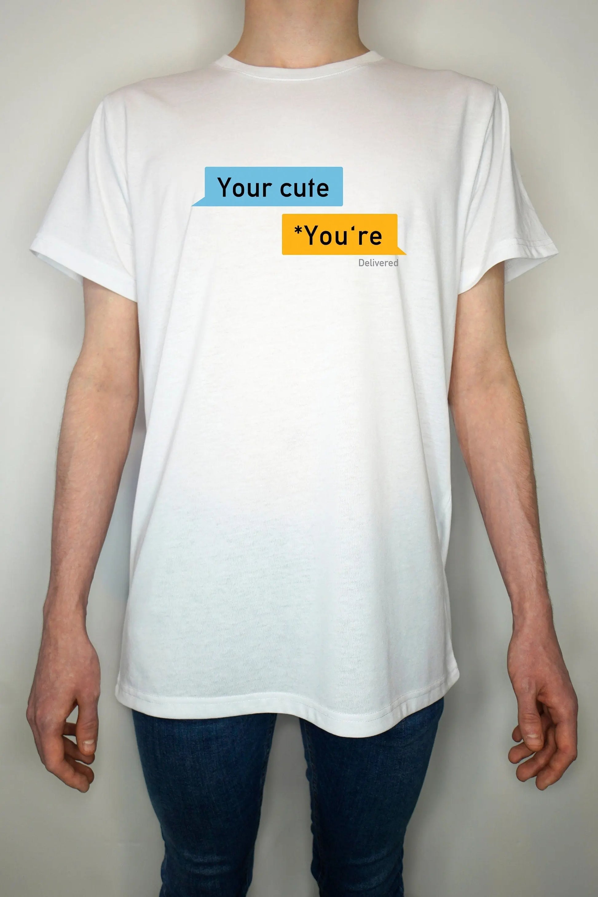 Your Cute You're - Funny Pride T shirt - Gay dating app London Pride Manchester Pride Festival - Light weight Summer 65/35 Polyester Cotton