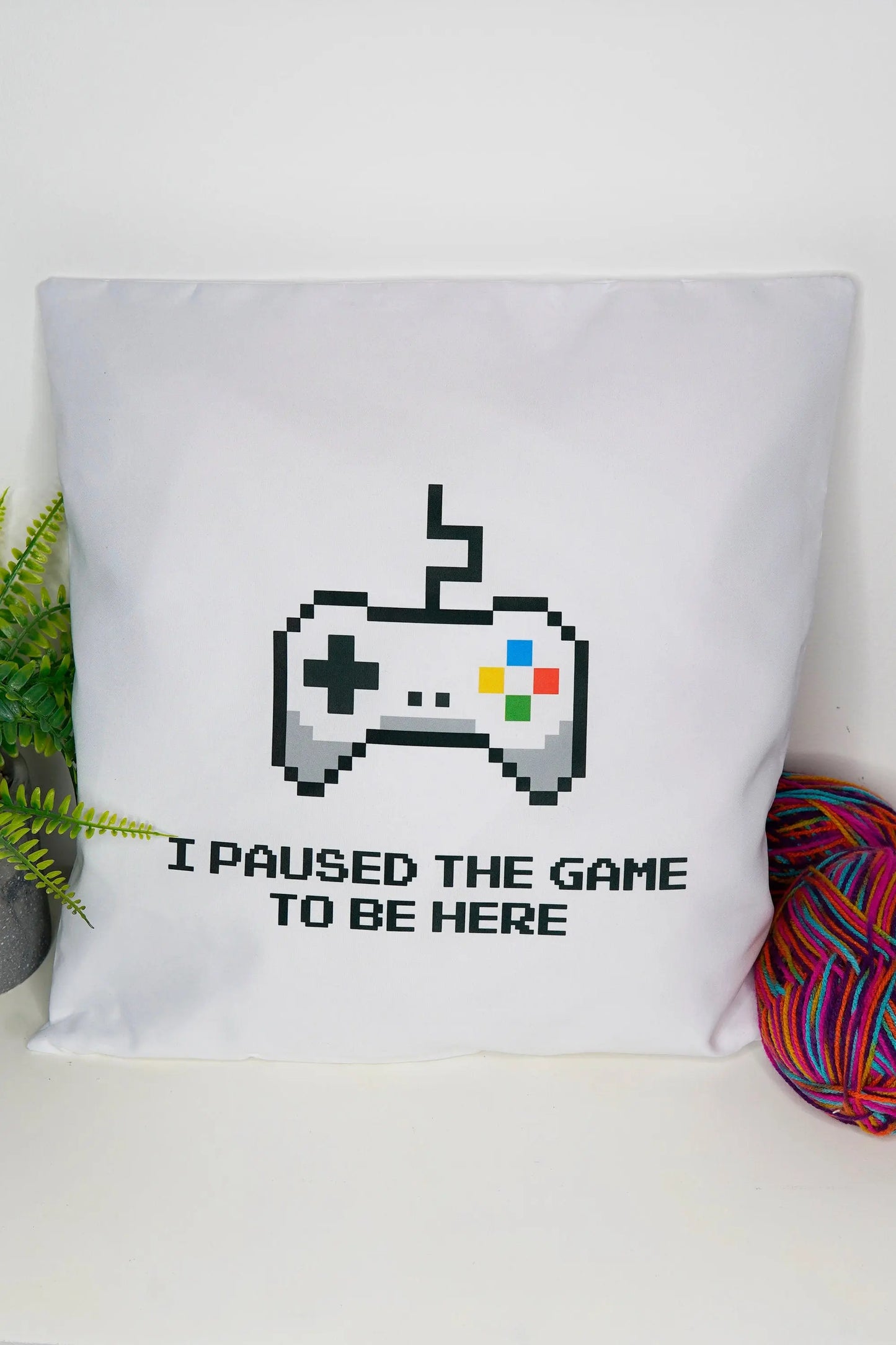Gamer Pillow - Cushion Cover 40cm by 40cm - No filling - Gaming room bedroom office Pillowcase - Festival Merch