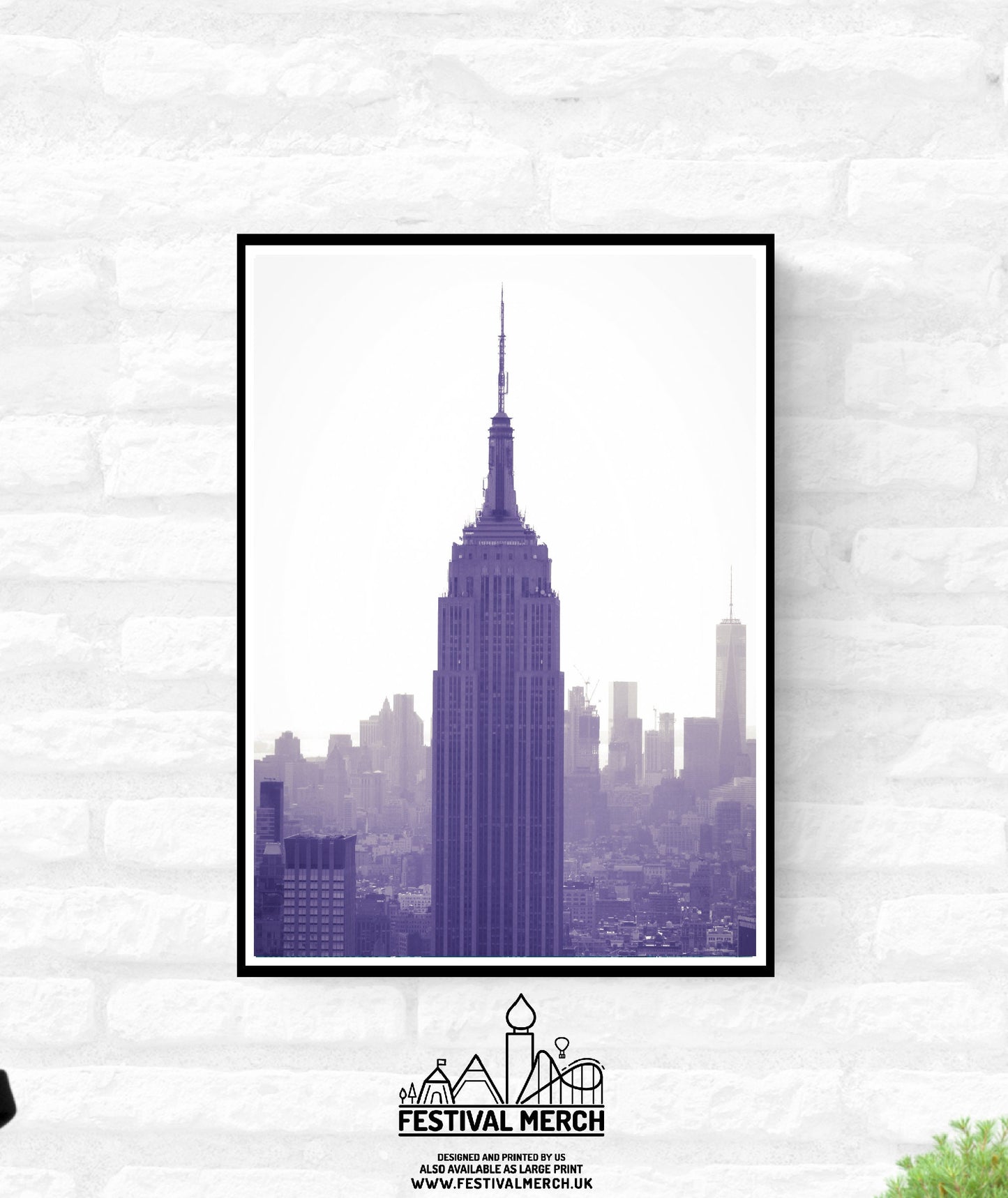 New York City Print - wall hanging home decor gift -  A4 A3 A2  - Festival Merch