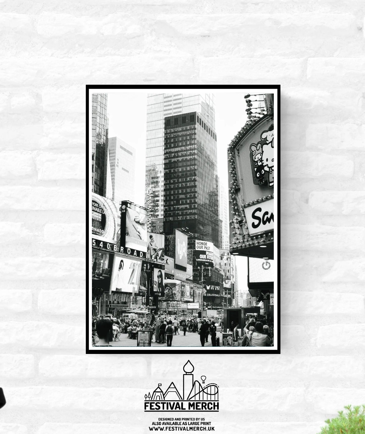 New York City Print - wall hanging home decor gift - A4 A3 A2 - Festival Merch