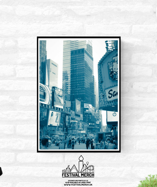 New York City Print - wall hanging home decor gift -  A4 A3 A2  - Festival Merch
