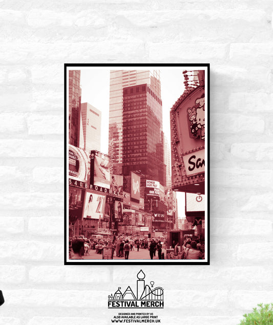 New York City Print - wall hanging home decor gift -  A4 A3 A2  - Festival Merch