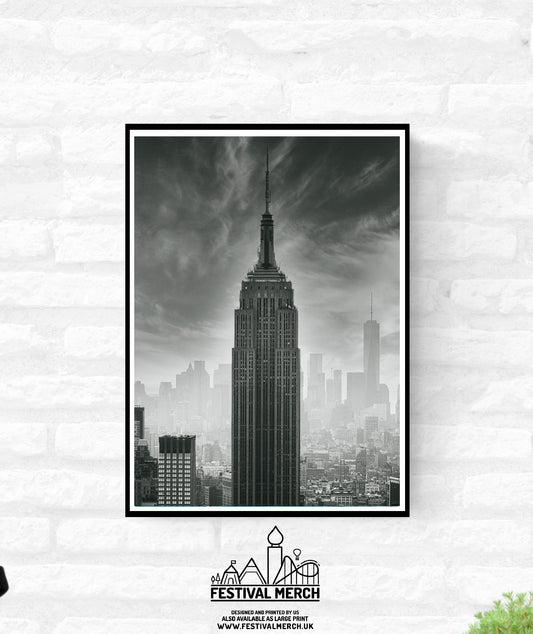 New York City Print - wall hanging home decor gift -  A4 A3 A2  - Festival Merch