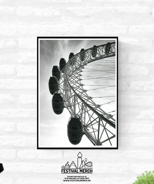 London Premium Travel Prints - Instagram London Wall hangings home decor Art - Black and white - A4 A3 A2 - Festival Merch