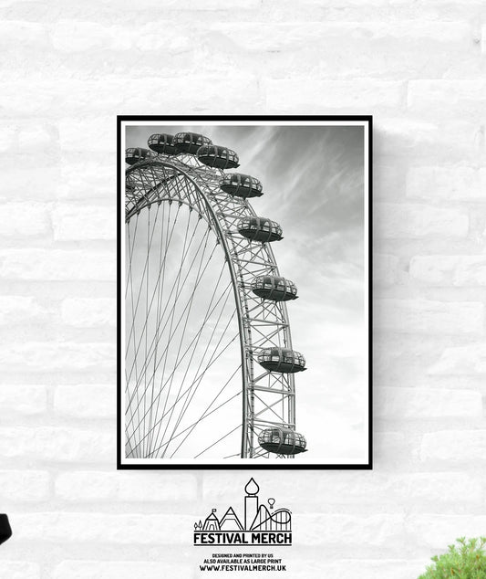London Premium Travel Prints - Instagram London Wall hangings home decor Art - Black and white - A4 A3 A2 - Festival Merch