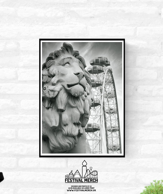 London Premium Travel Prints - Instagram London Wall hangings home decor Art - Black and white - A4 A3 A2 - Festival Merch
