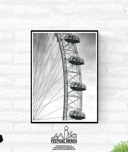 London Premium Travel Prints - Instagram London Wall hangings home decor Art - Black and white - A4 A3 A2 - Festival Merch