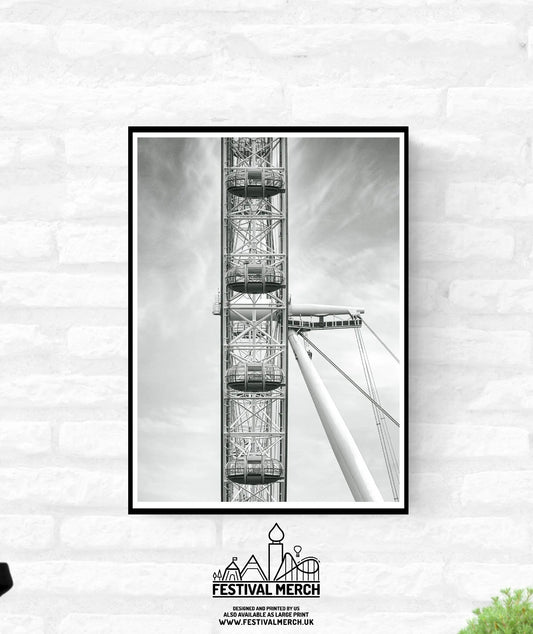 London Premium Travel Prints - Instagram London Wall hangings home decor Art - Black and white - A4 A3 A2 - Festival Merch