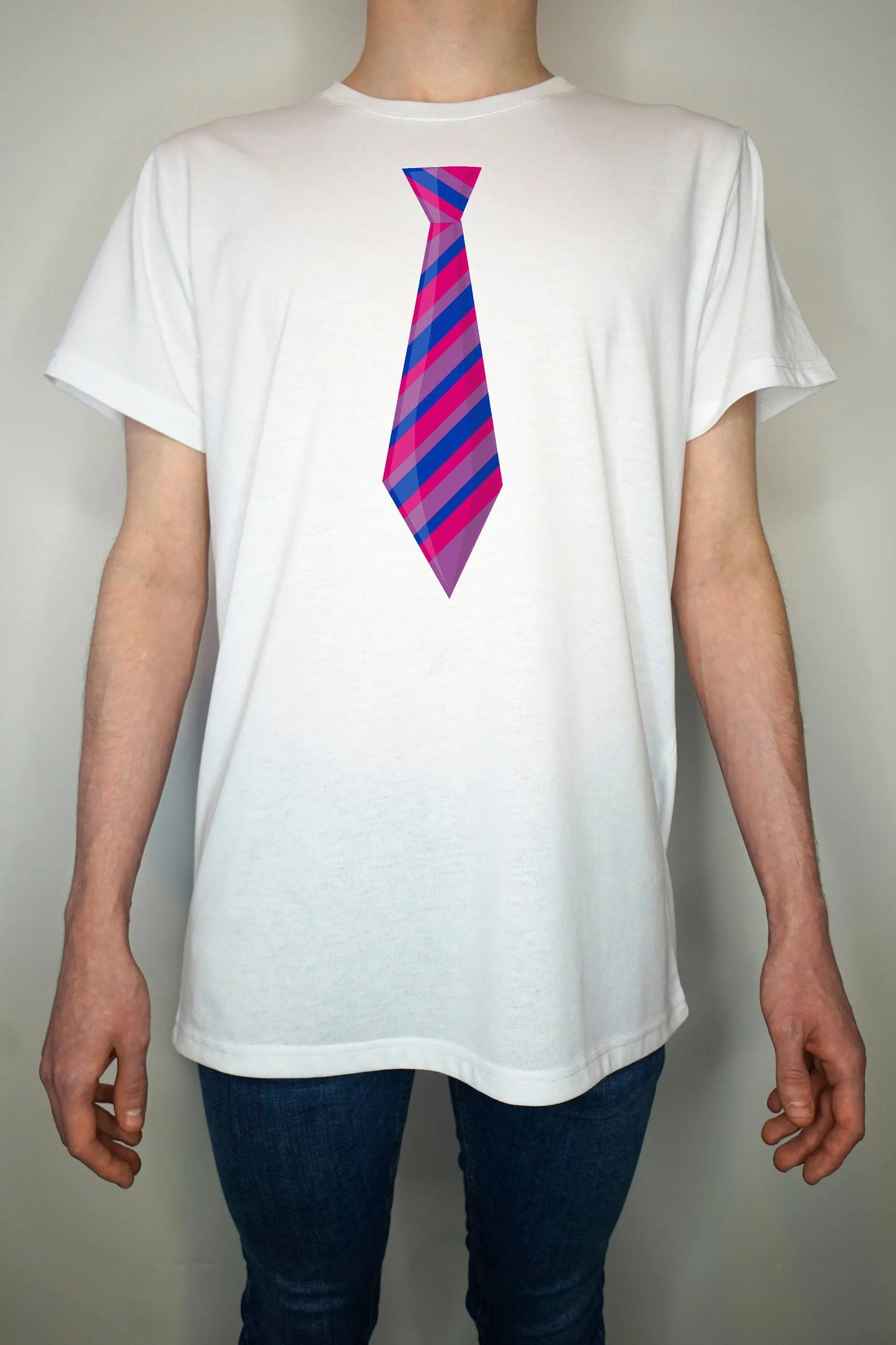 Bisexual Pride T shirt - Rainbow pride flag LGBT gay bi transgender lesbian - Premium Quality Summer Light weight 65/35 Polyester Cotton