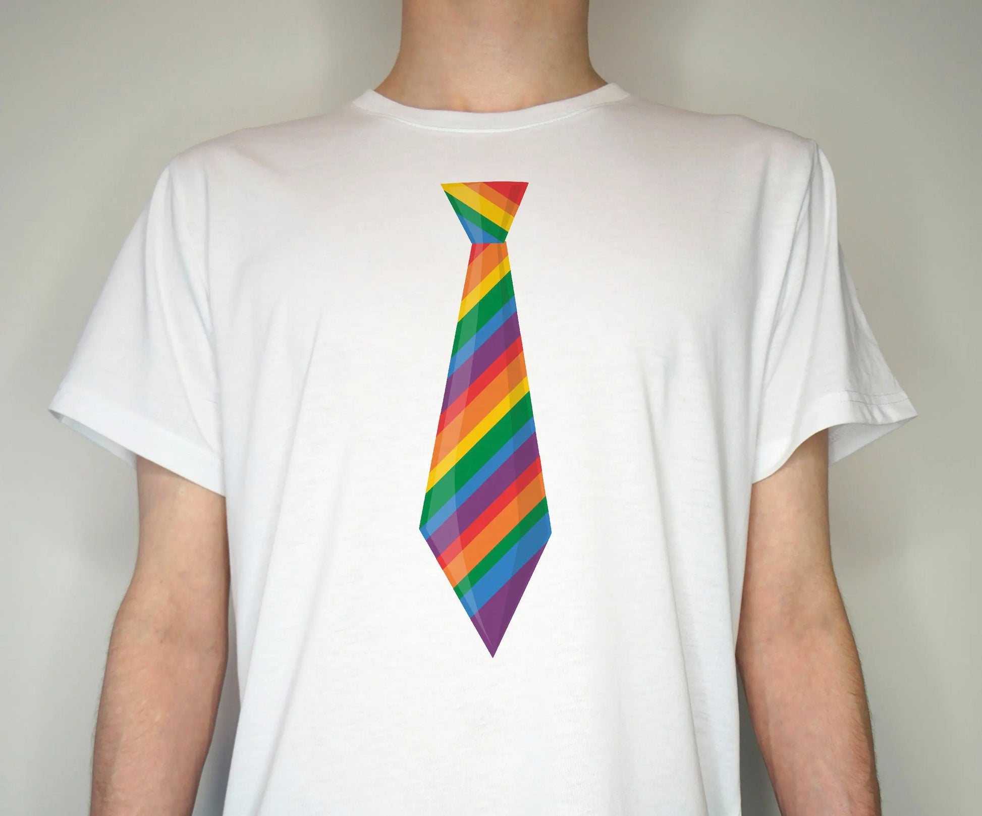 Pride T shirt - Rainbow pride flag LGBT gay bi transgender lesbian - Premium Quality Summer Light weight 65/35 Polyester Cotton