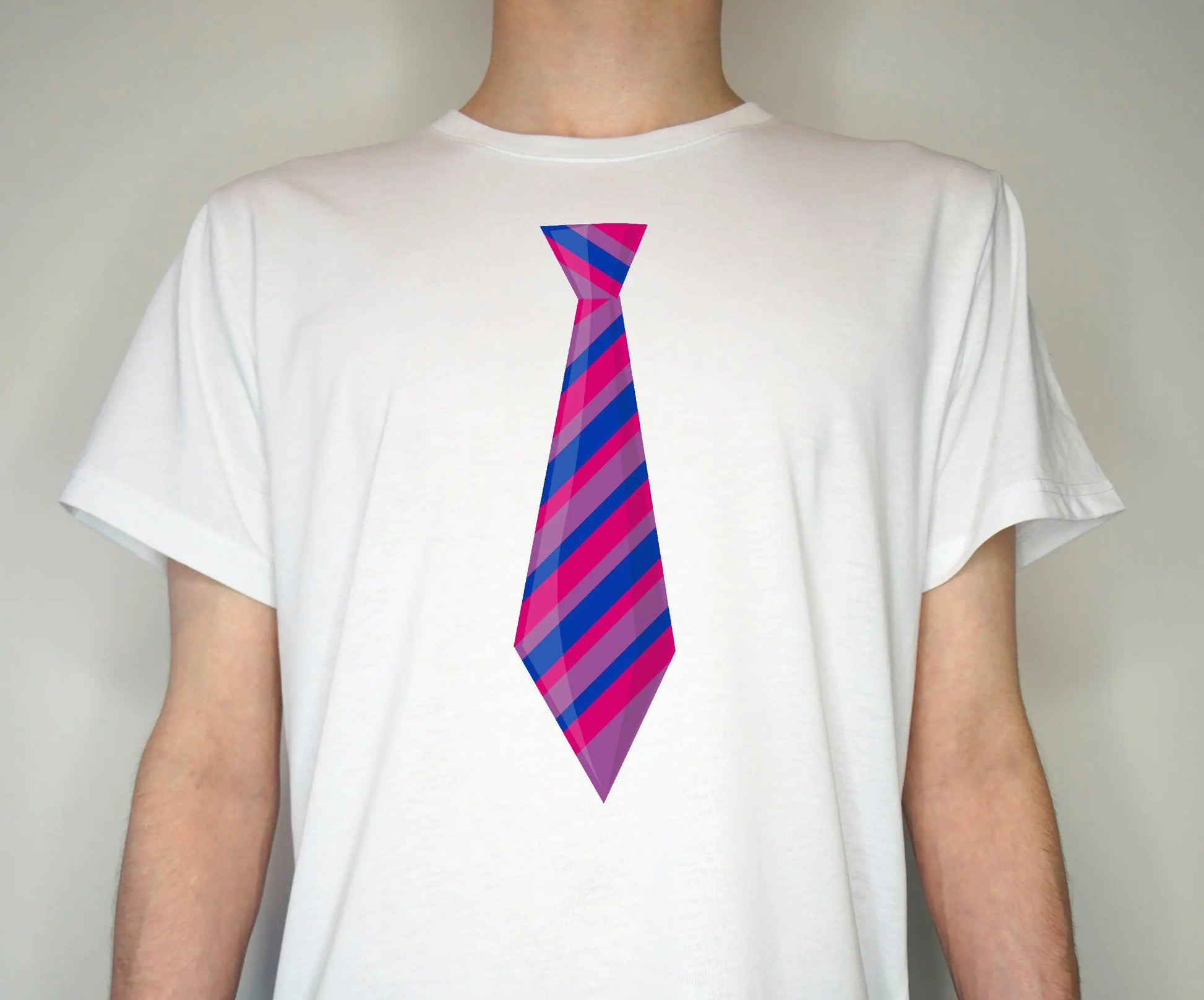 Bisexual Pride T shirt - Rainbow pride flag LGBT gay bi transgender lesbian - Premium Quality Summer Light weight 65/35 Polyester Cotton