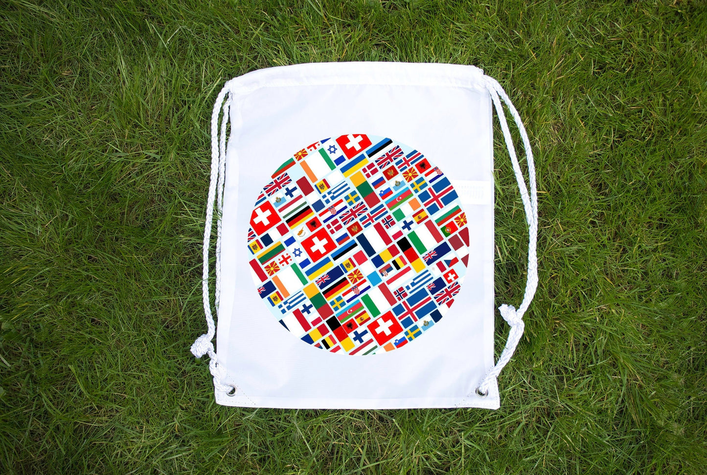 Eurovision Inspired Bag - Made to order - Premium drawstring bag - Eurovision party Italy 2022 Song Contest European Flag - Festival Merch