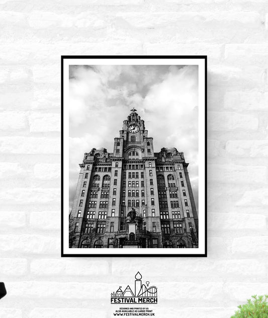 Liverpool Print - Premium Quality - A4 A3 A2 - Black and White - Beatles Albert Docks Cavern Club - Festival Merch