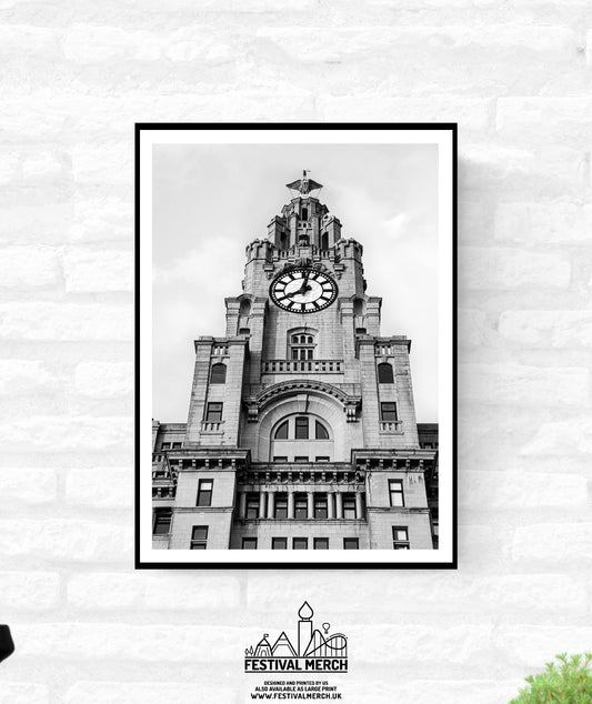Liverpool Print - Premium Quality - A4 A3 A2 - Black and White - Beatles Albert Docks Cavern Club - Festival Merch