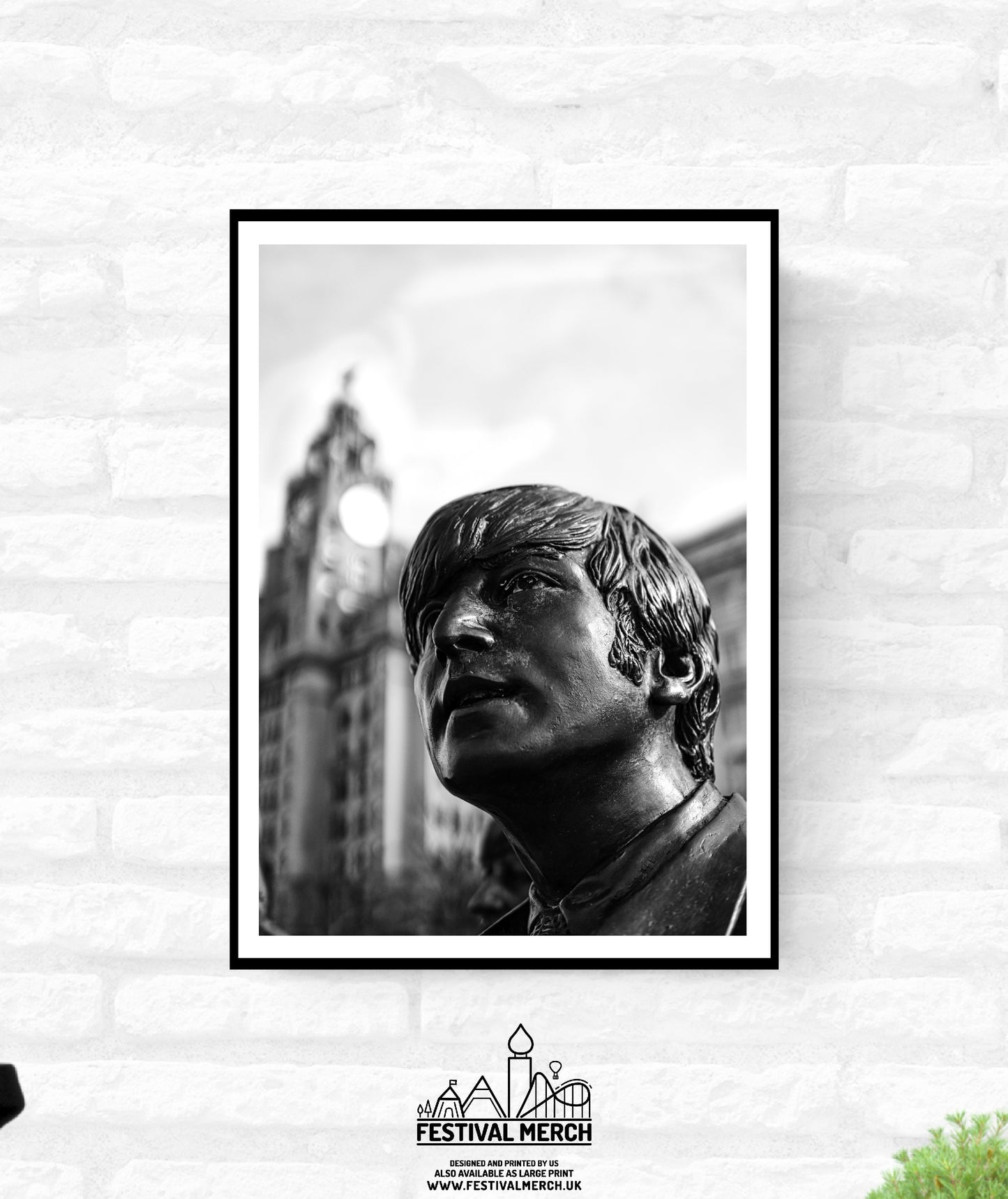 Liverpool Print - Premium Quality - A4 A3 A2 - Black and White - Beatles Albert Docks Cavern Club - Festival Merch